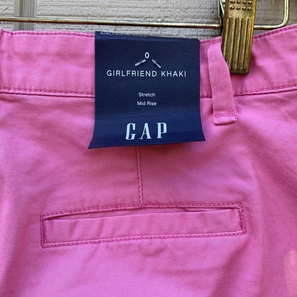 Gap Girlfriend Khaki - French Pink with Navy Side Stripes - Picture 4 of 16